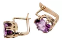 Βίντεο στυλ Κορδόνια Amethyst Original vintage 14k από ροζ χρυσό vec016r